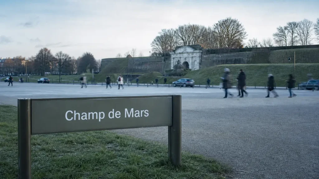Champs de mars Lille près de la Citadelle et stationnement