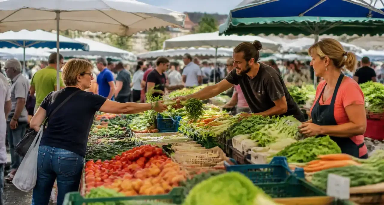 Marché dominical dans la métropole lilloise