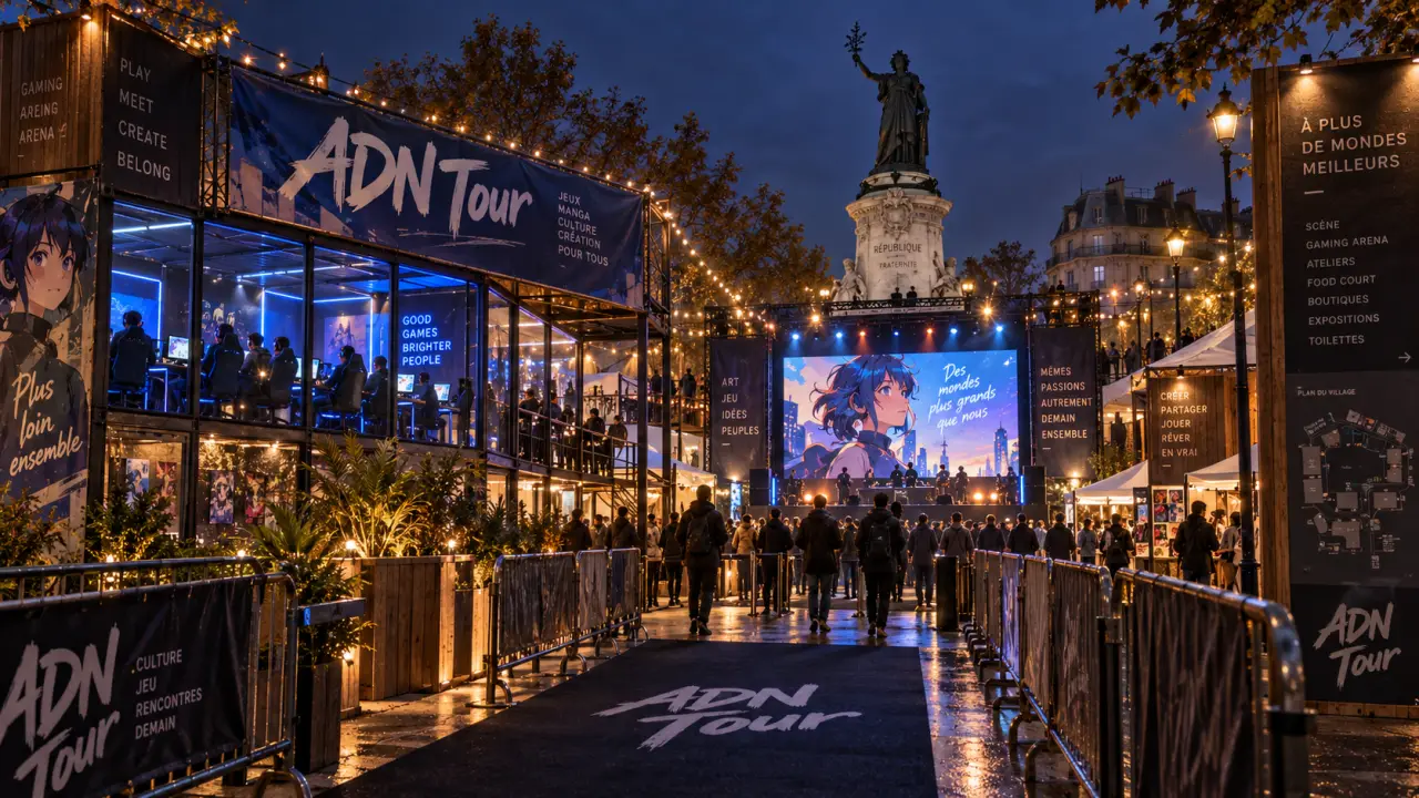 L’ADN Tour dédié à l’animation japonaise arrive place de la République