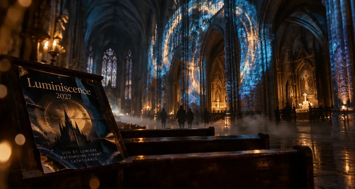 Luminiscence prolongé jusqu’au 2 janvier 2027 à la cathédrale de Lille