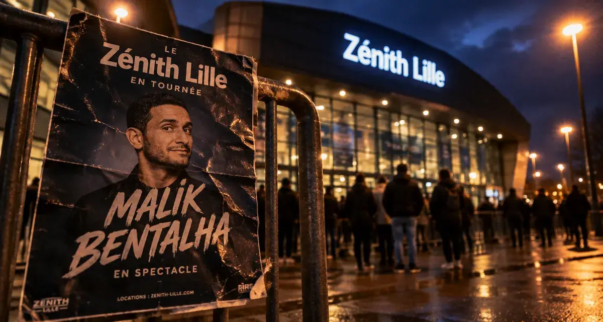 Malik Bentalha en spectacle au Zénith de Lille le 15 novembre